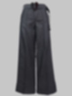 frente Calça de Brim Hide Leg com Fivela Coração Jeans Black