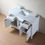 Thumbnail: Atreus 48" White Single Sink Vanity with Carrara Marble Top
