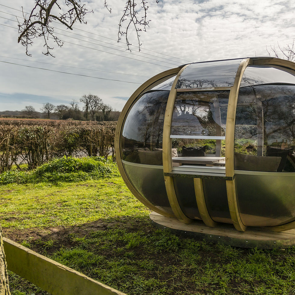 Small Oval House Ornate Garden Pod by Pods & Pavilions
