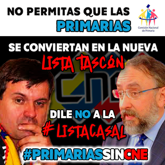 Venezolanos piden #PrimariasSinCNE
