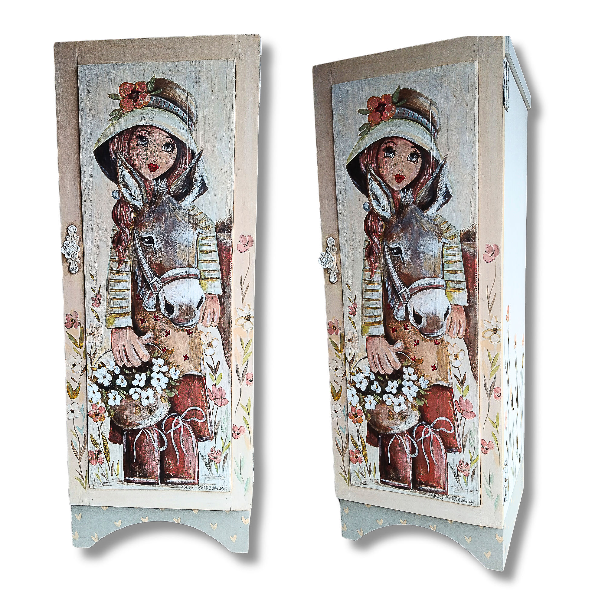 Decorative standing cabinet