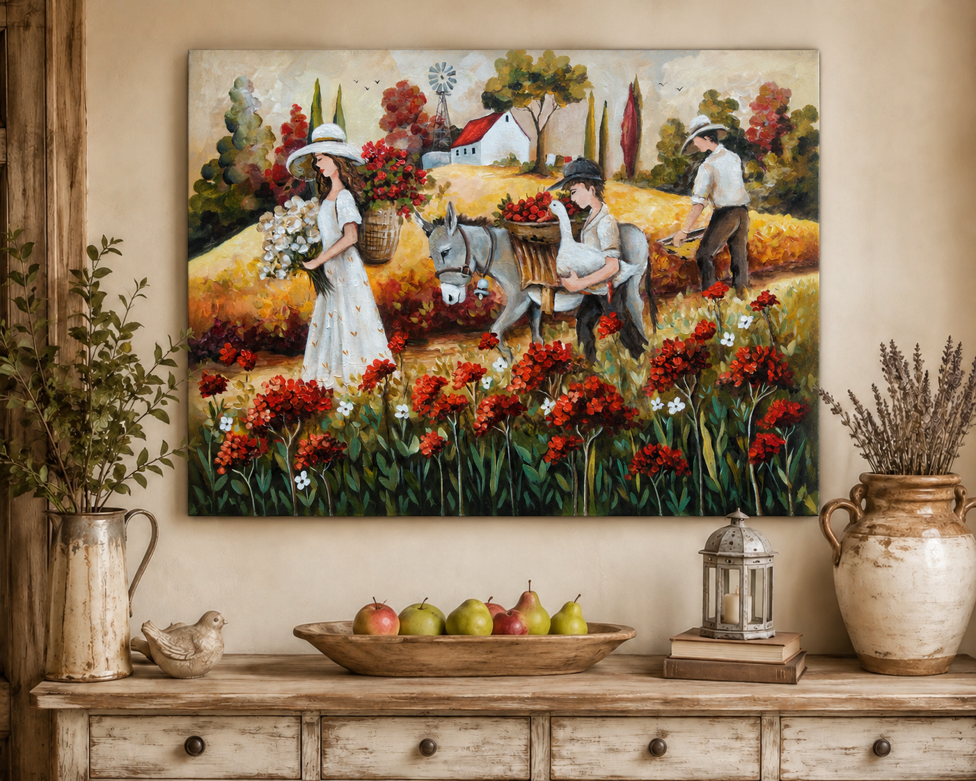 Canvas print - The goose that wouldn't be left behind