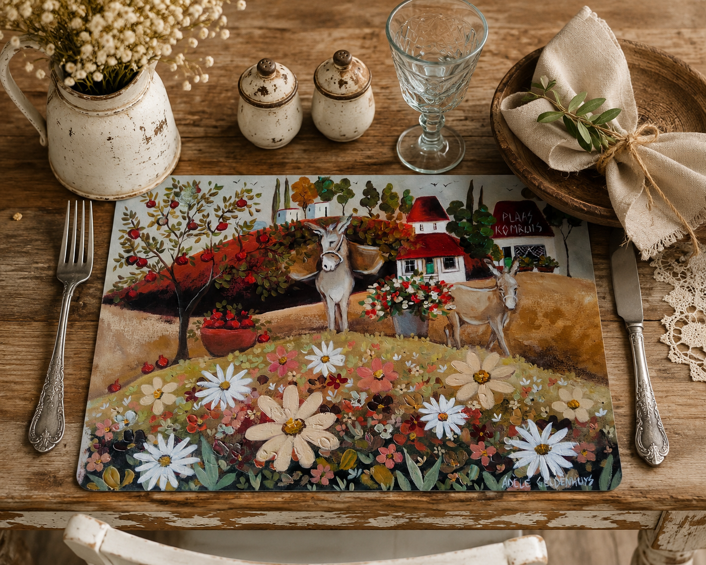 Place Mat Set - Petunia & Buttercup