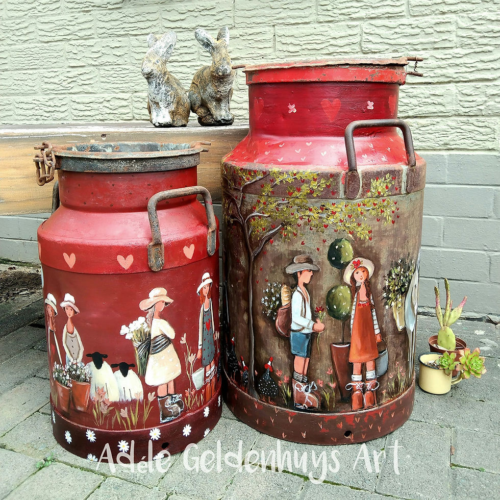 Thumbnail: Painted Milkcan Set 1