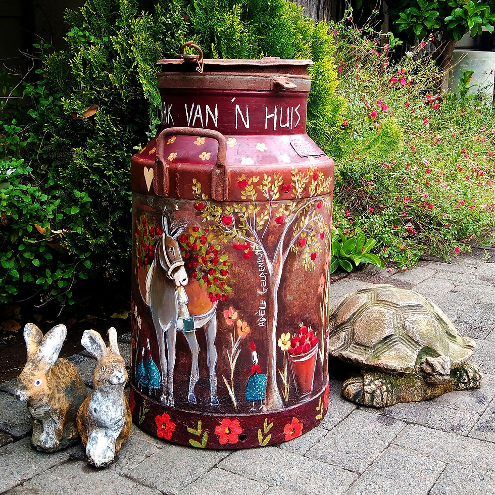 Thumbnail: Painted milkcan set
