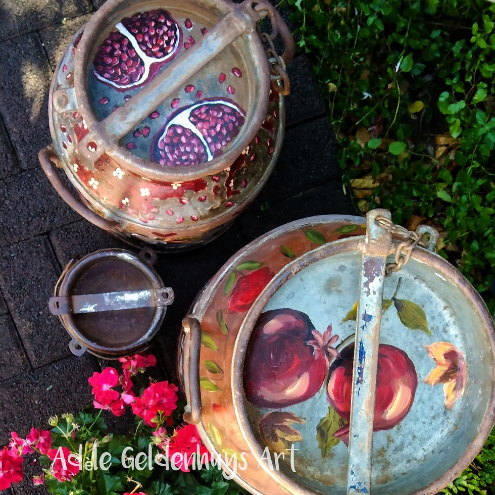 Thumbnail: Painted milkcan set