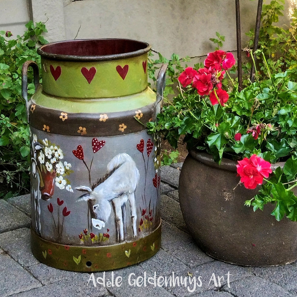 Thumbnail: SOLD - Painted milkcan