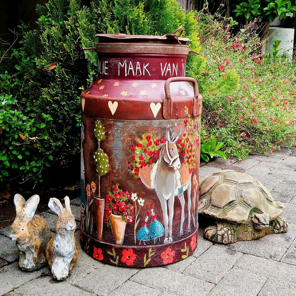 Thumbnail: Painted milkcan set