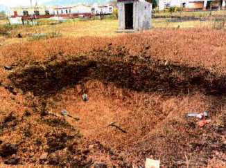 Sebetsana e.V., Baugrube für den Neubau Waisenhaus in Südafrika