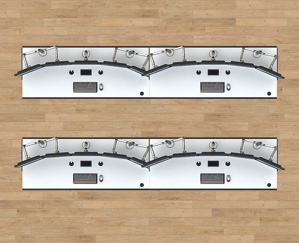 Comparison of linear, circular, and tiered control room layout designs by sustema inc