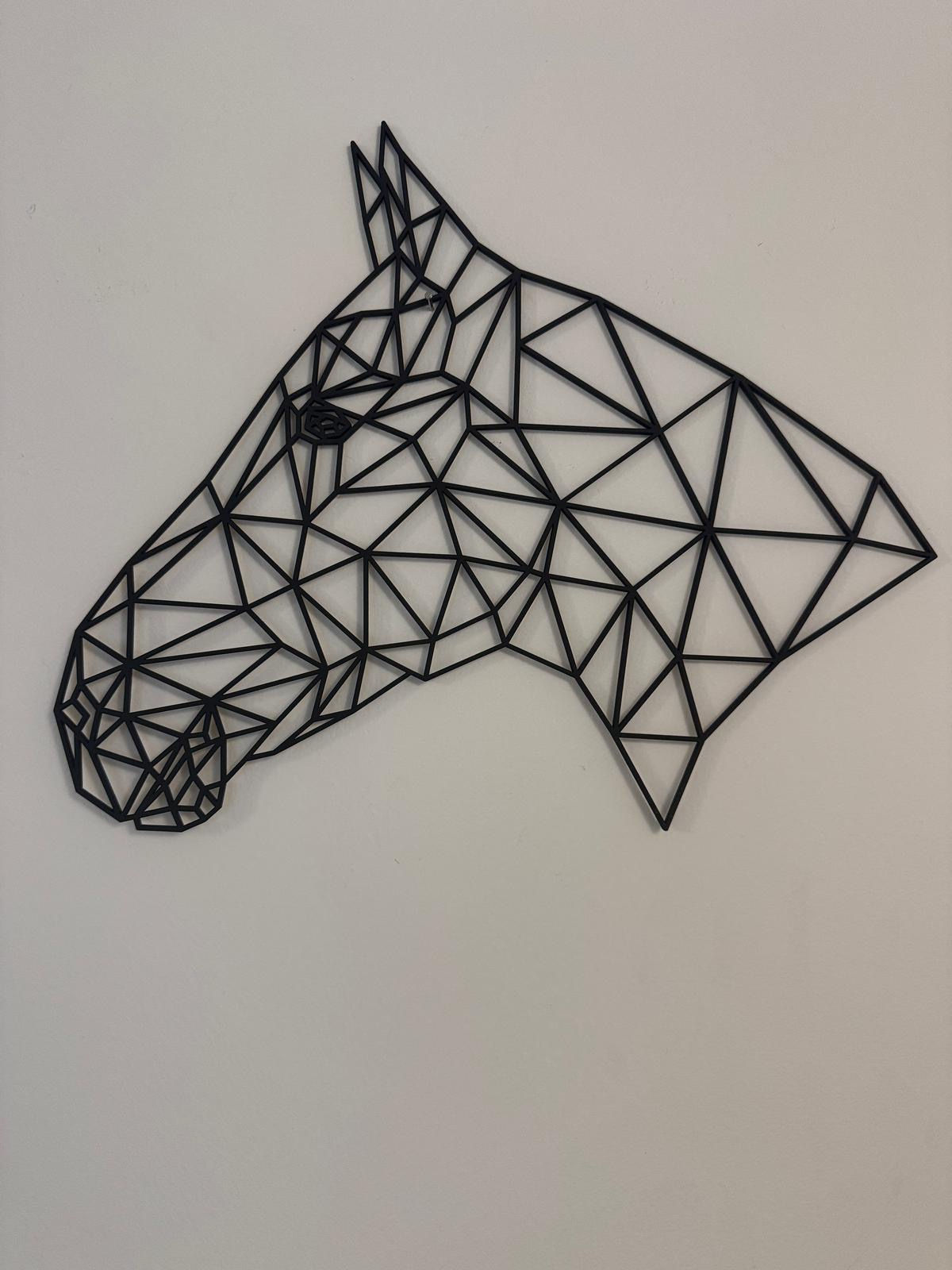 Tête de cheval en bois