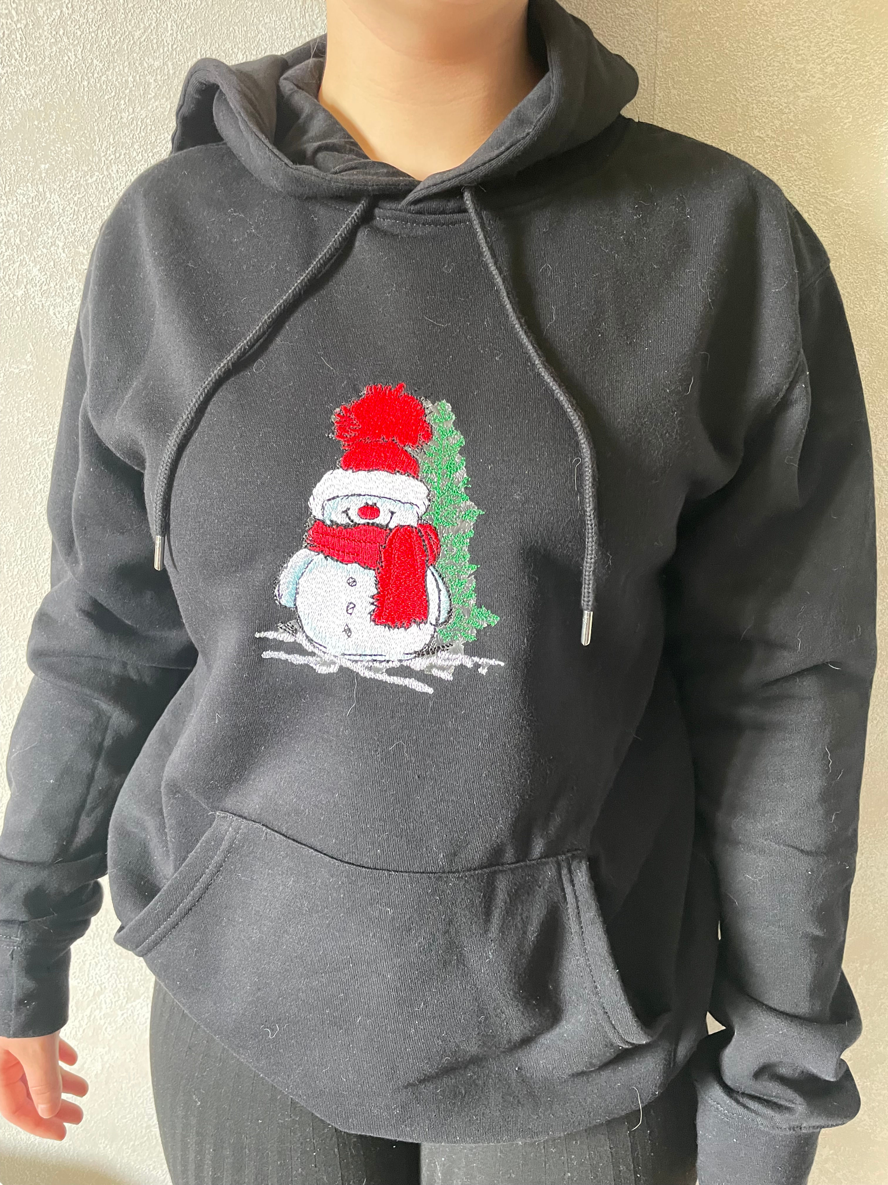 sweat shirt  bonhomme de neige