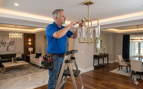 light fixture install of me.jpg