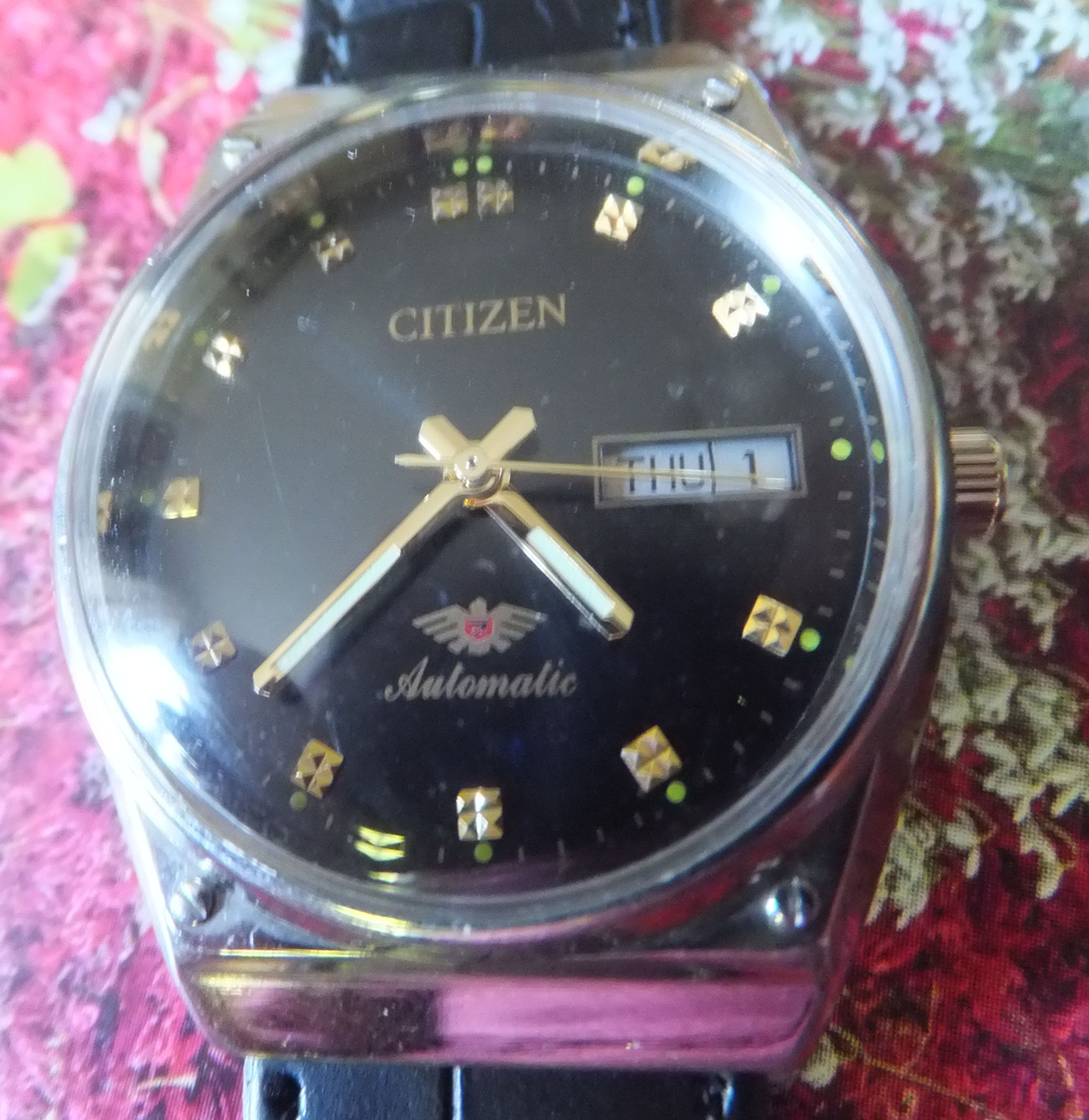 Citizen Black 36mm 21 Jewel Automatic Winding Watch