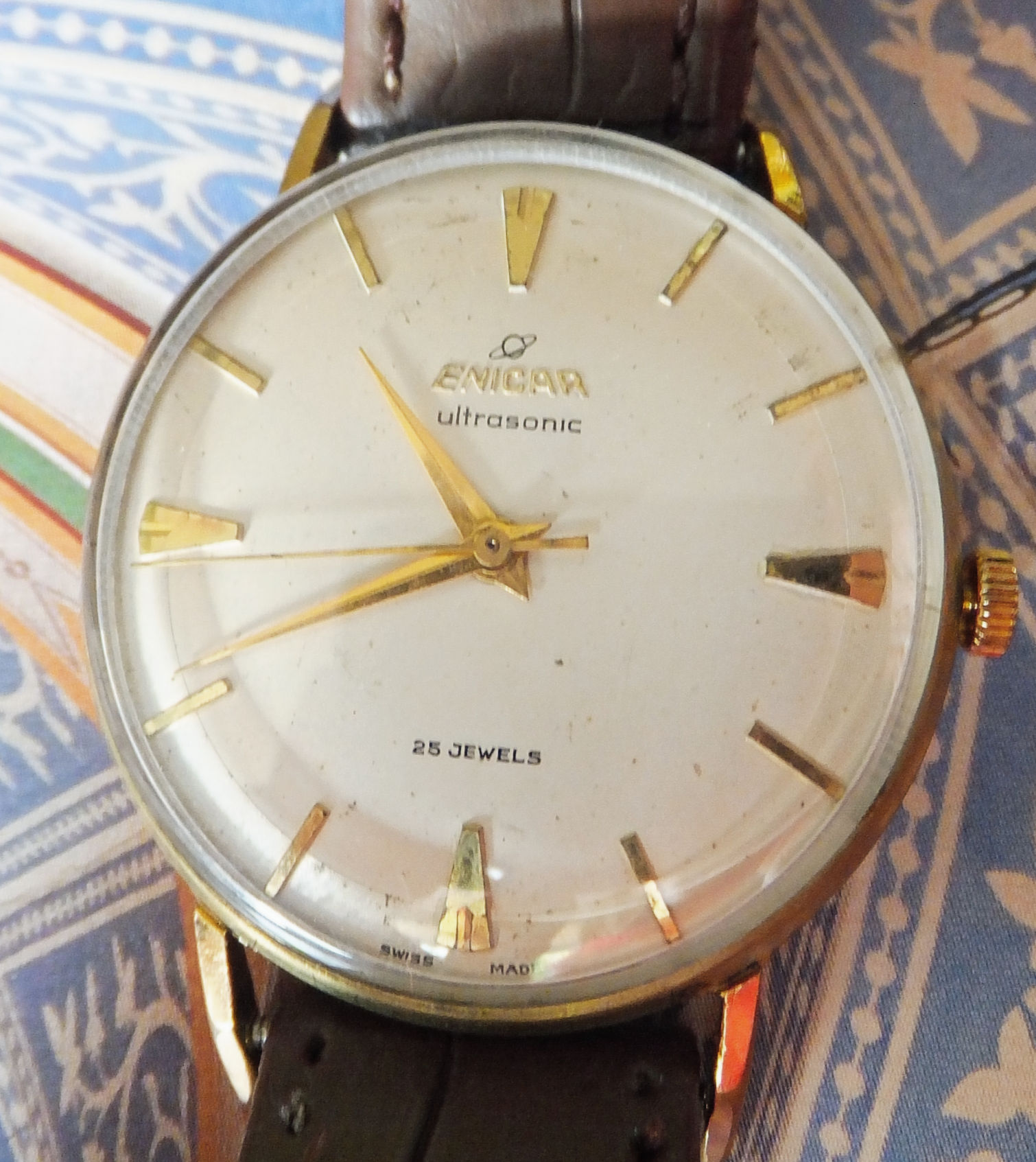 1960's Enicar "Ultrasonic" 25 Jewel Manual Winding Watch