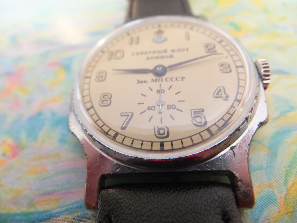 Thumbnail: USSR Pobeda Zim Soviet Era Gentleman's Watch "Northern Arctic Convoys"