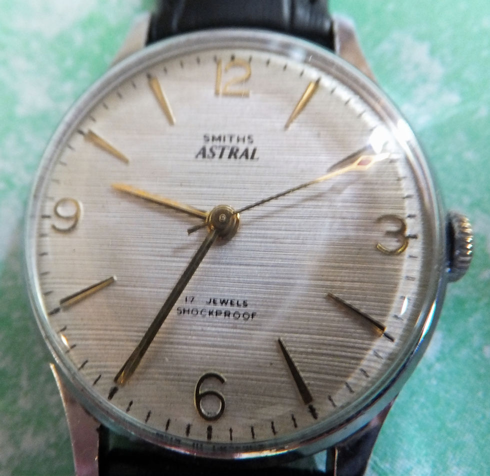 Super Smiths "Astral" 15 Jewel 32mm Gentleman's Chrome Plated Watch 1960's