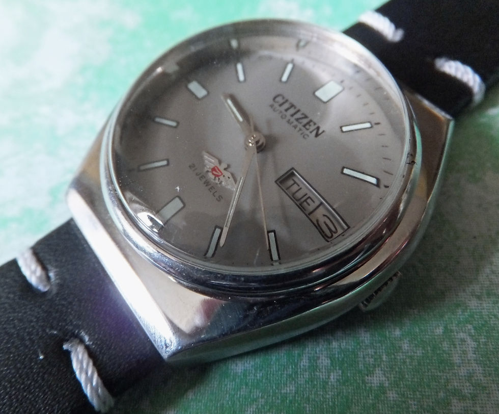 Thumbnail: Citizen Gunmetal Grey Dial 35mm 21 Jewel Automatic Winding Watch