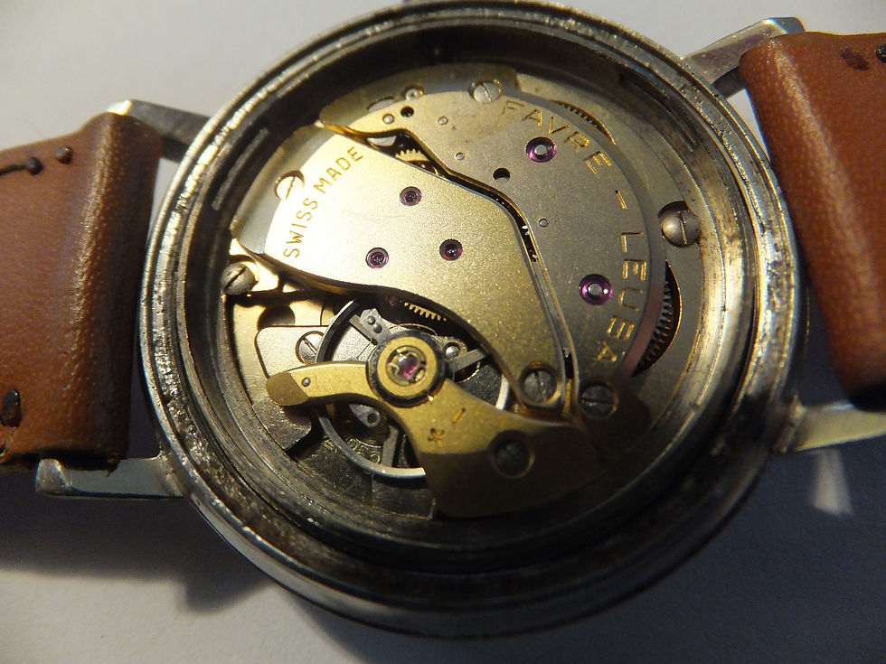 Thumbnail: Snow White Dial Favre-Leuba "Sea Chief" 35mm Manual Winding Watch