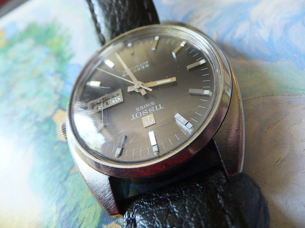 Thumbnail: Tissot "Seastar" 37mm Automatic Stainless-Steel Day/Date Watch