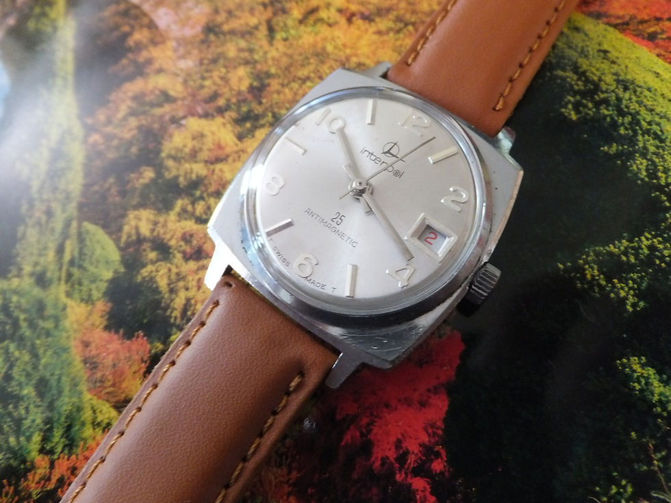 Thumbnail: Interpol 34mm Swiss Made Manual Winding Watch