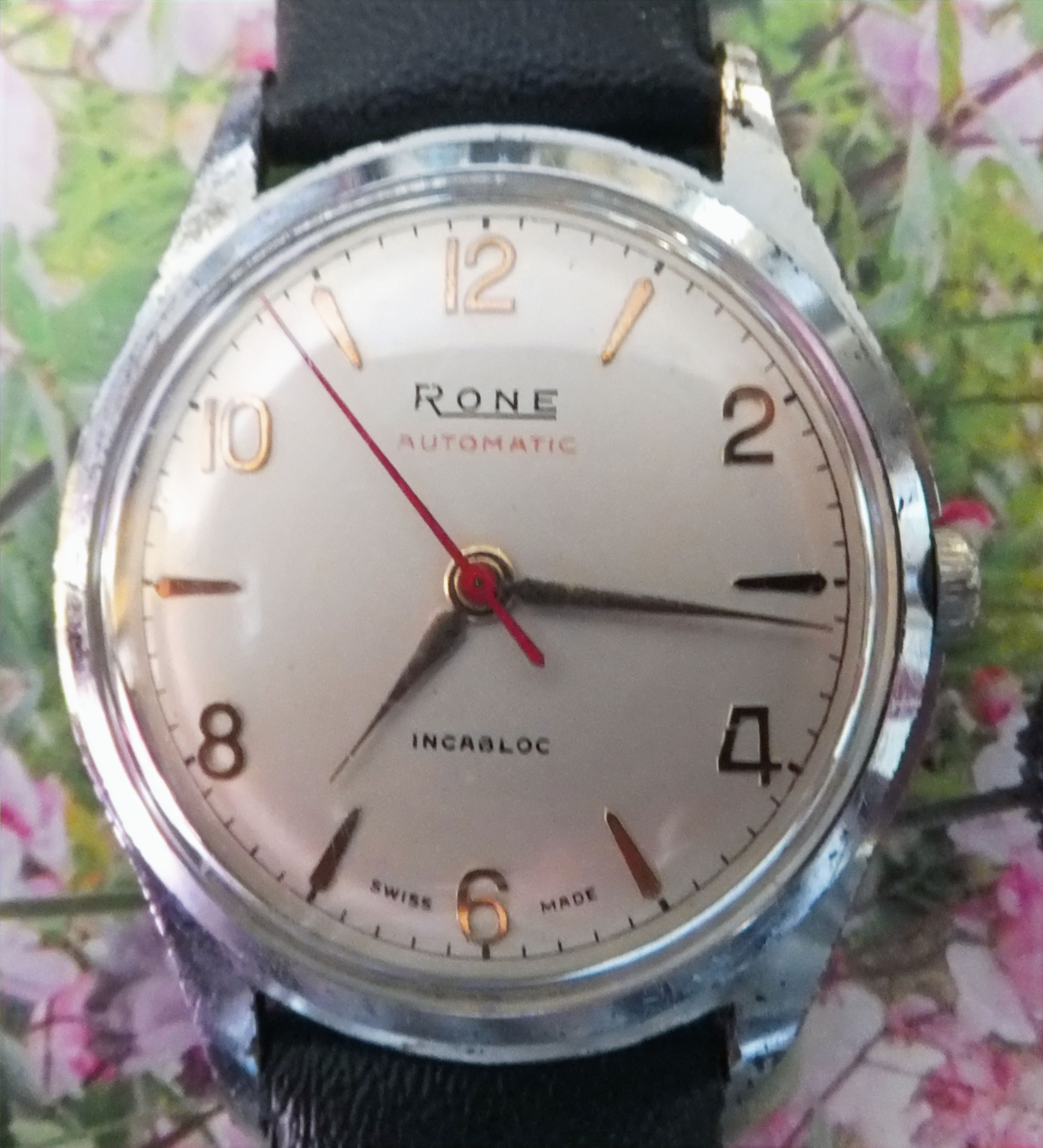 1960's Rone Automatic Chrome Cased Watch