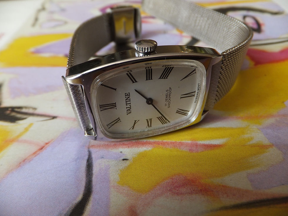 Thumbnail: "Valtine" 17 Jewel 1980's Manual Winding Tank Watch