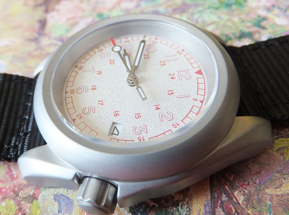 Thumbnail: 40mm Military Style Frosted Luminous Dial Seiko NH36 Auto Movement Watch
