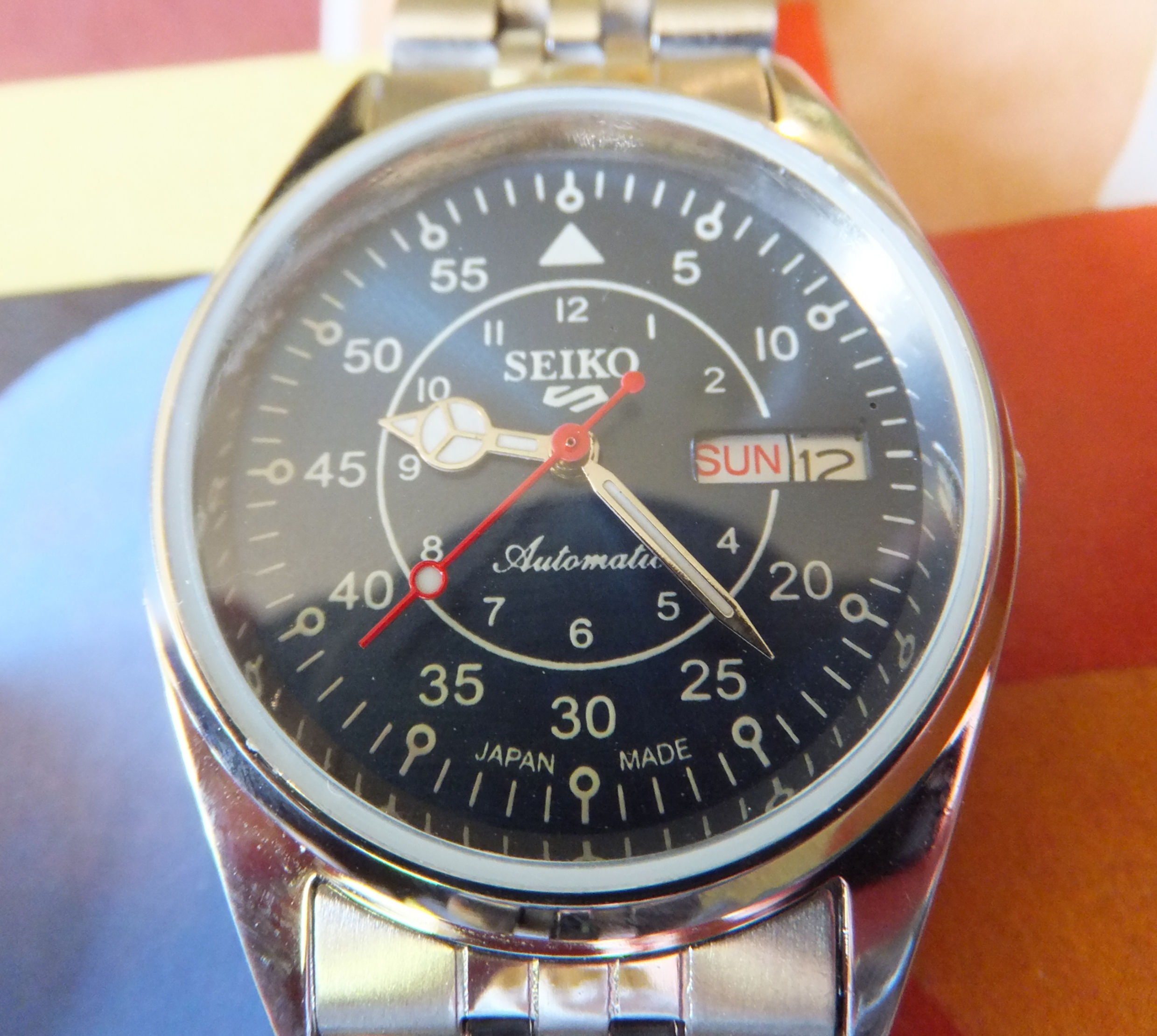 Seiko Field Dial 36mm Gentleman's Automatic Winding Bracelet Watch
