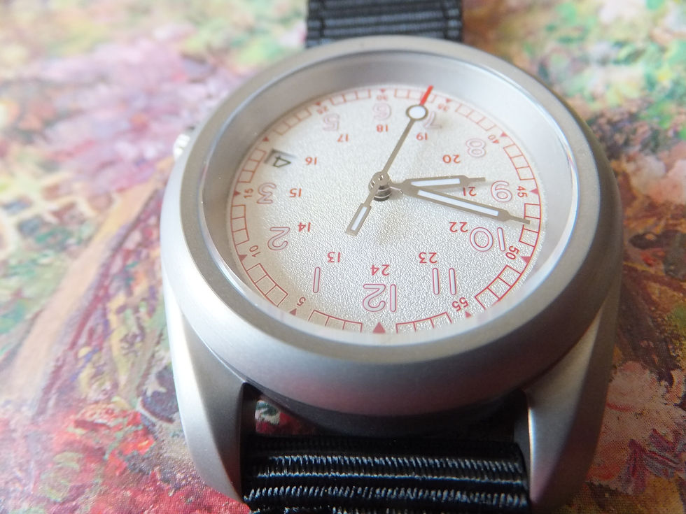 Thumbnail: 40mm Military Style Frosted Luminous Dial Seiko NH36 Auto Movement Watch