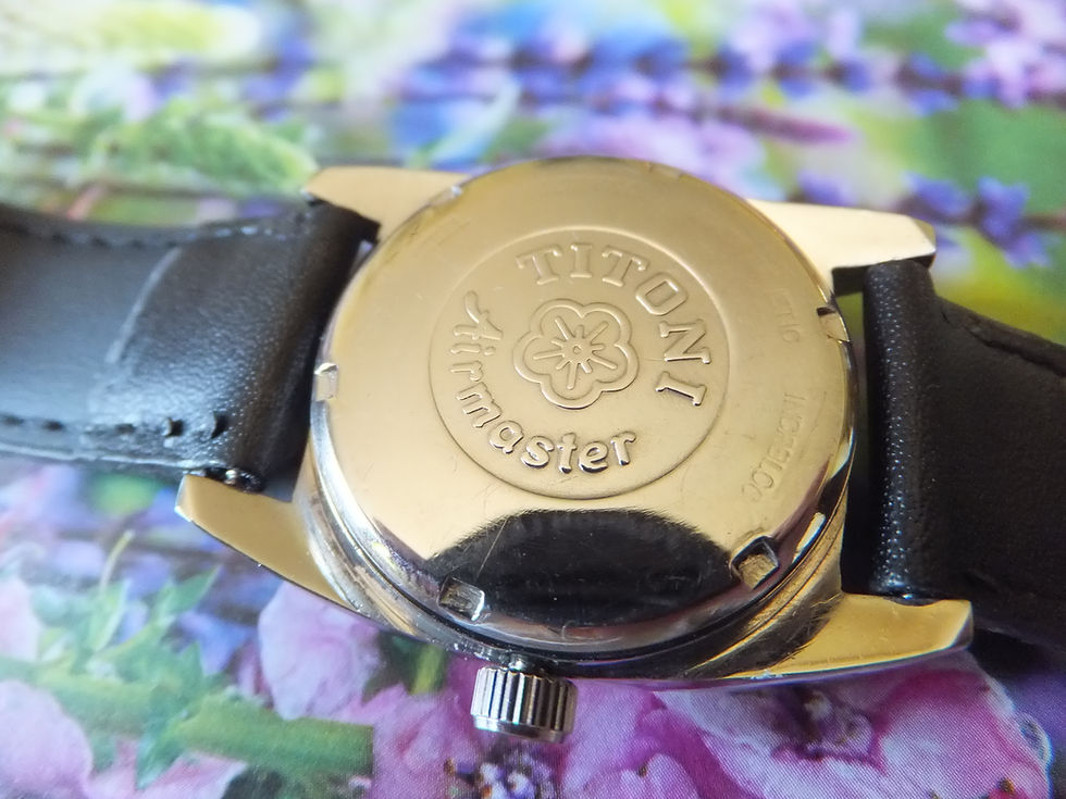 Thumbnail: Lovely 1970's Titoni "Airmaster" 21 Jewel Manual Winding Watch