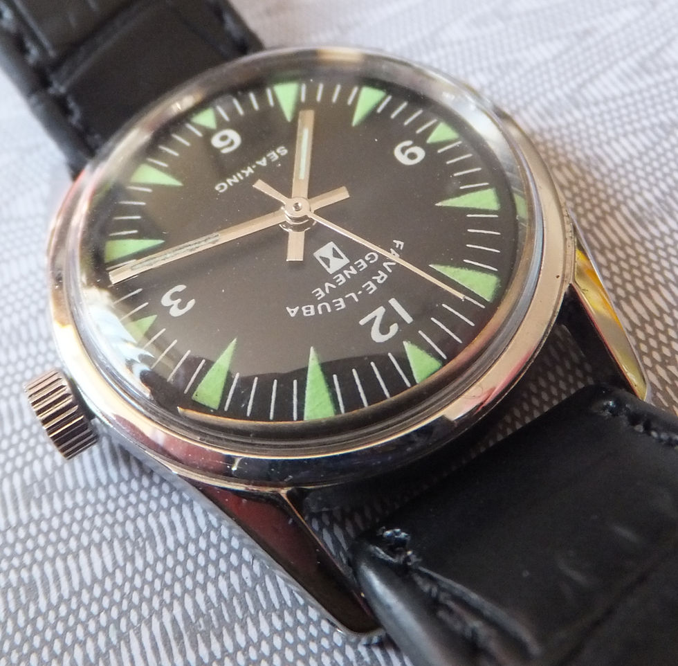 Thumbnail: Favre-Leuba 1960's "Sea King" 17 Jewel Manual Winding Watch