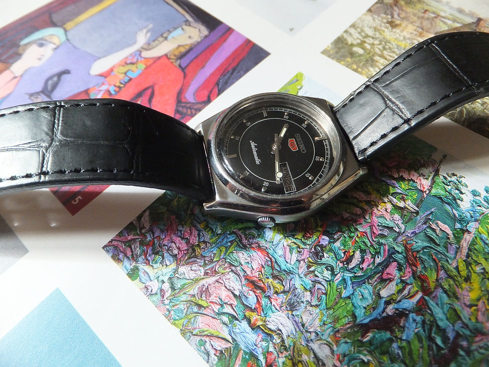Thumbnail: Black Dial Seiko 7009 8040 37mm Gentleman's Automatic Winding Watch