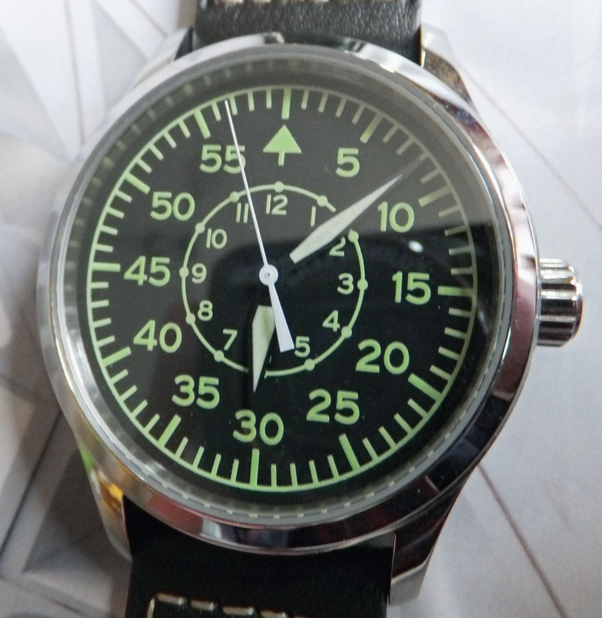 "Fleiger" 40mm Luftwaffe Pattern Military Aviators Watch - Sapphire Crystal