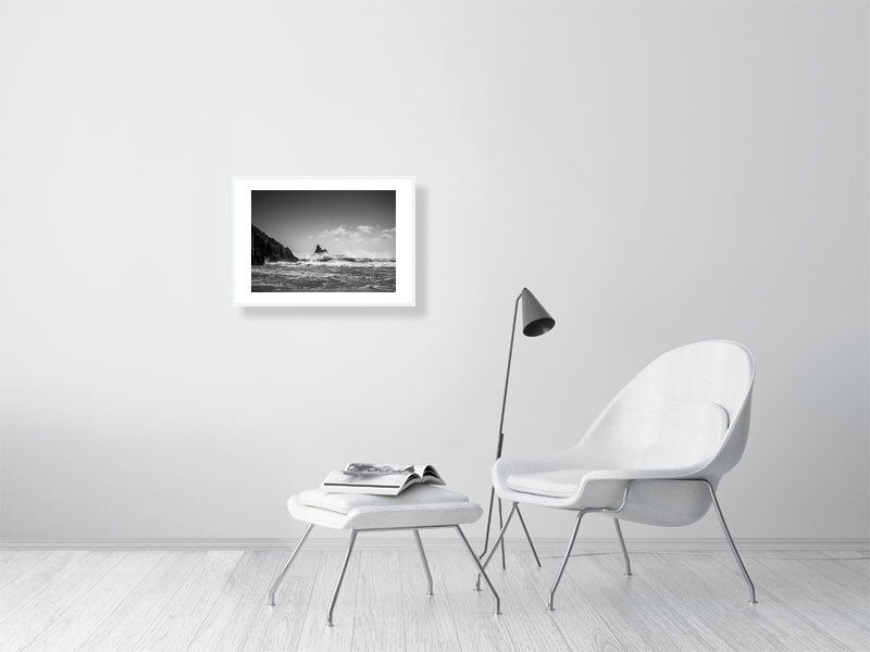 Thumbnail: CHURCH ROCK WAVES. BLACK & WHITE.