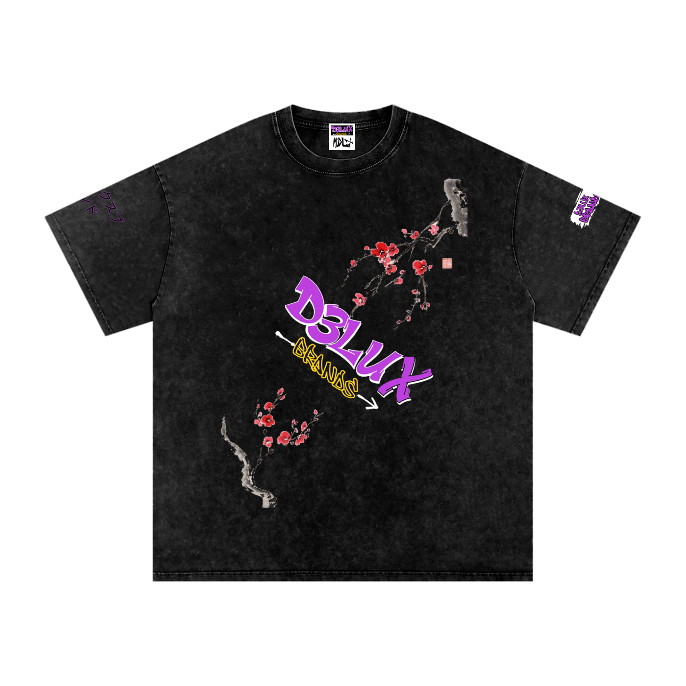 Snow Washed Oversized Cotton T-Shirt