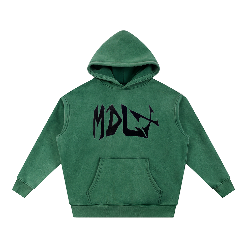 Thumbnail: Snow Wash Fleece Oversize Hoodie