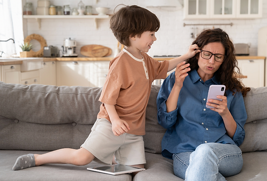Mom on Phone