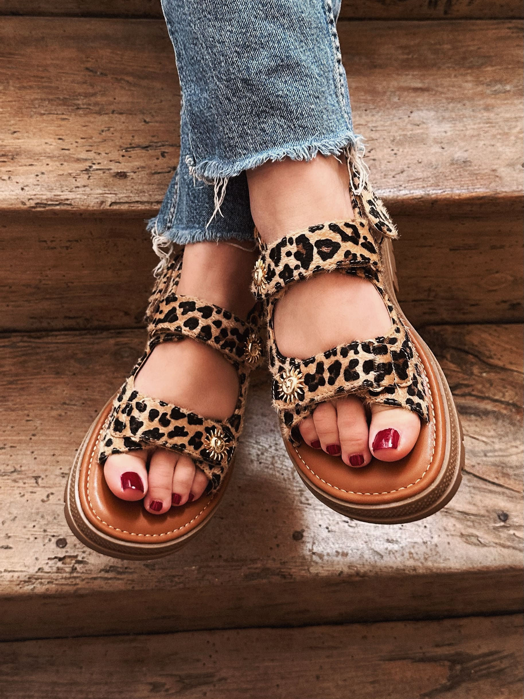 Sandales léopard - BELINDA