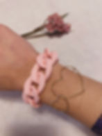 Bracelet double coeur doré