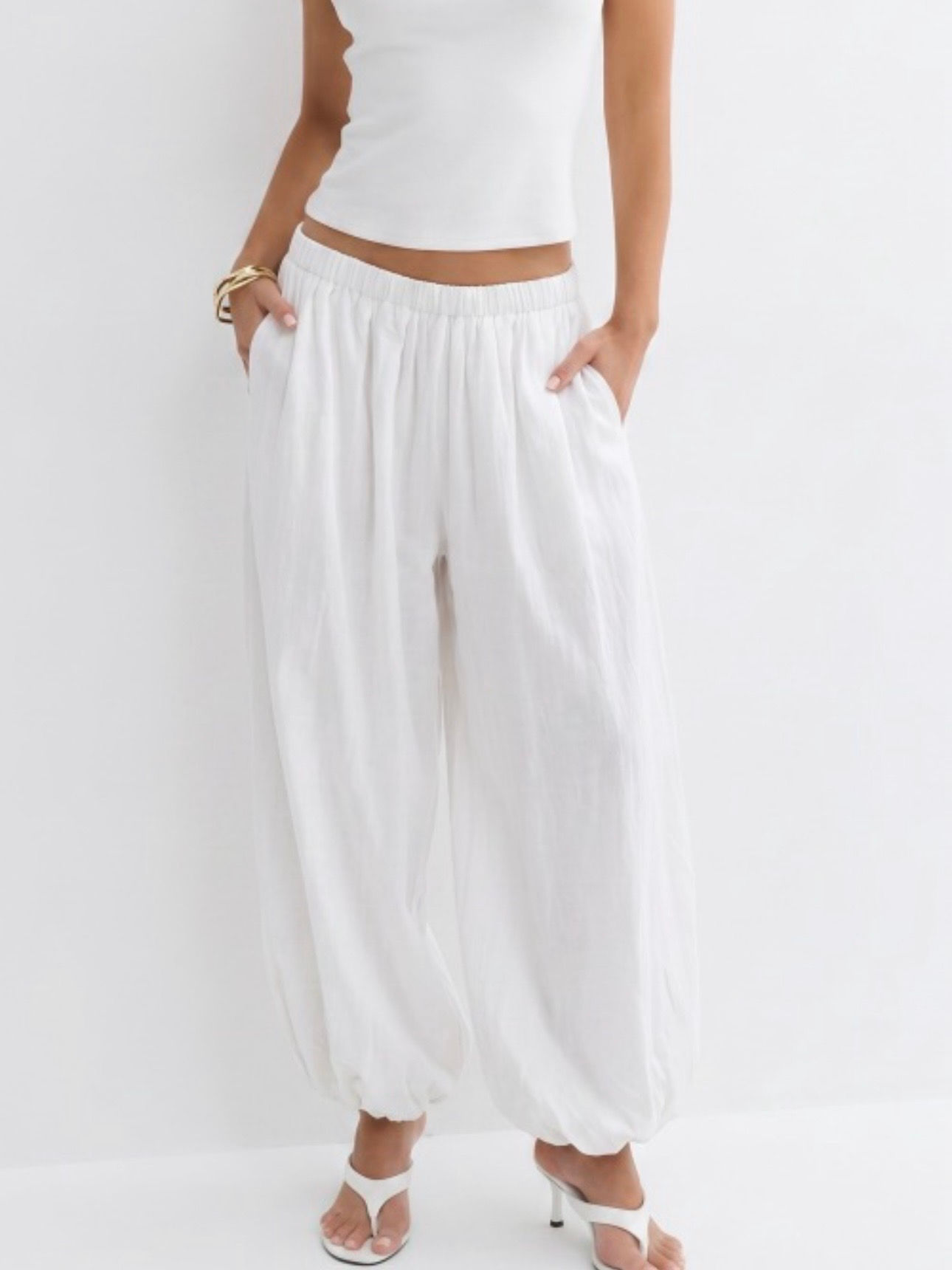 Pantalon en coton blanc - ALDO