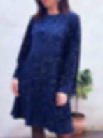 robe de soirée bleu nuit chic