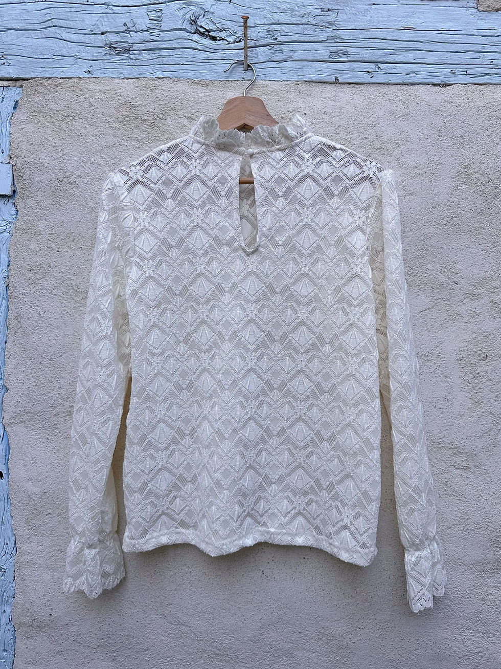 Miniature : haut femme blanc dentelle