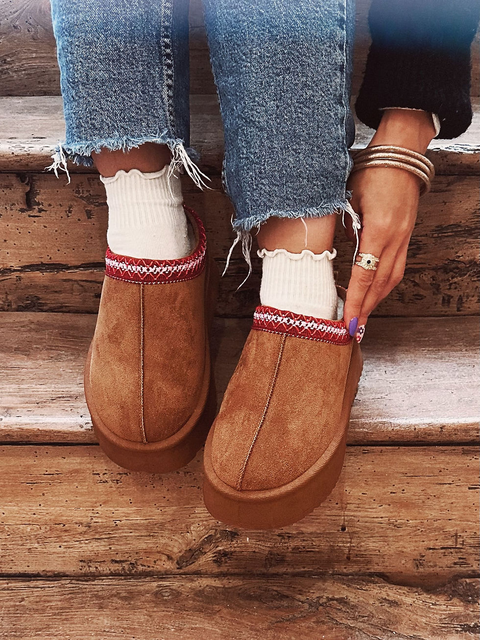 Thumbnail: mules suédine douce couleur camel