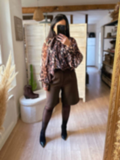 Bermuda chocolat - GREGORIO