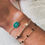 Miniatura: Bracelet étoile doré et vert
