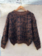 pull léopard chocolat femme tendance
