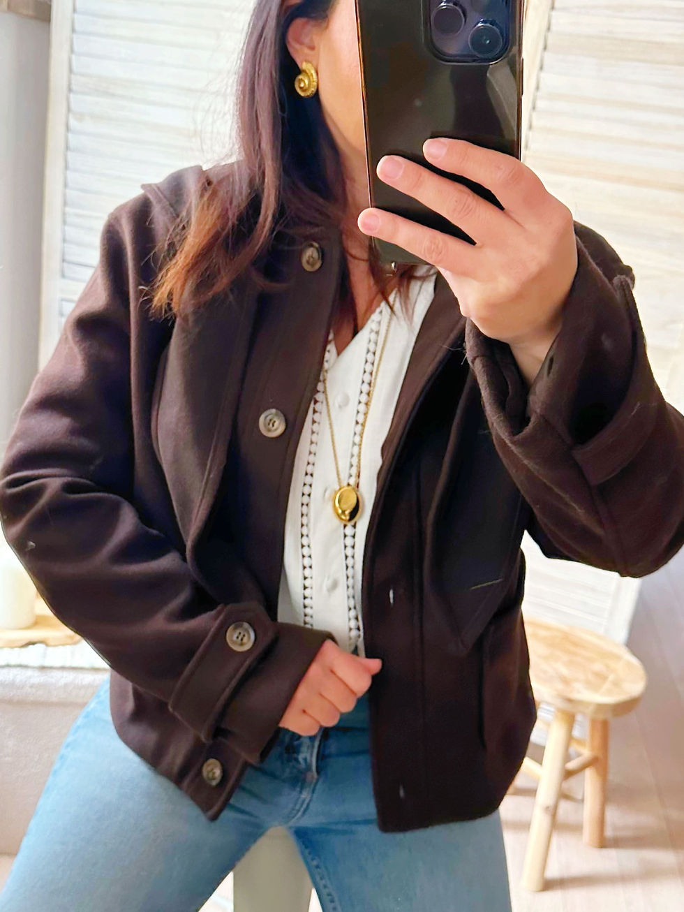 Miniatura: Manteau à capuche chocolat - ARTHUR
