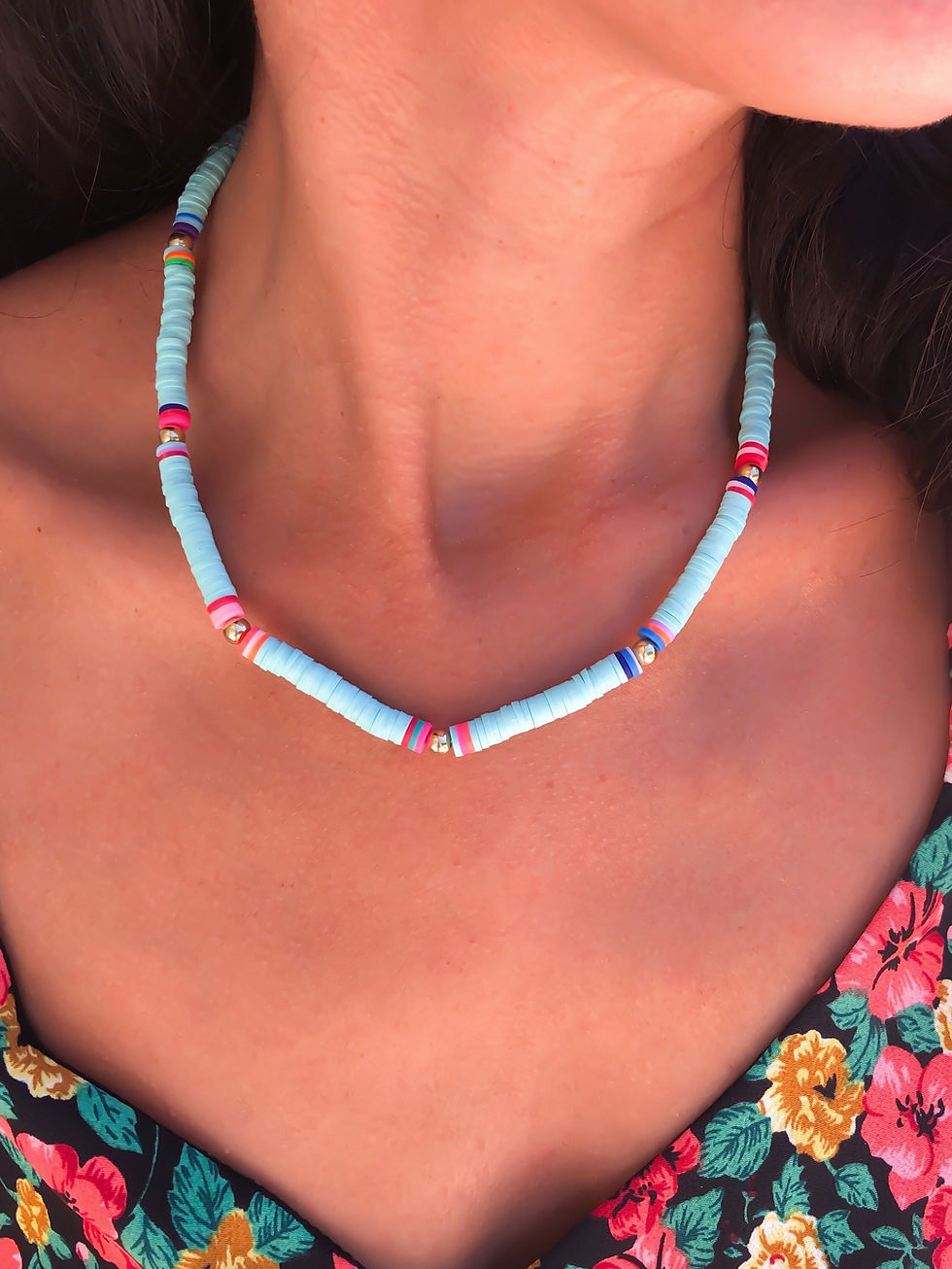 Thumbnail: Collier style surfeur bleu