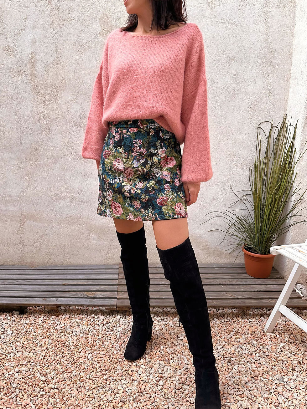 Thumbnail: Jupe tendance à fleurs